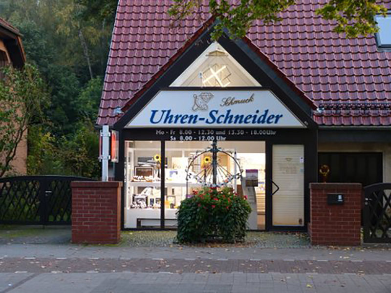 Foto: Ladenlokal Uhren - Schneider in Glienikce/Nordbahn
